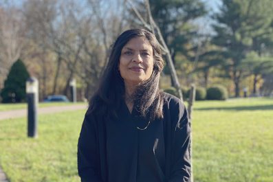 Faculty Portrait outside
