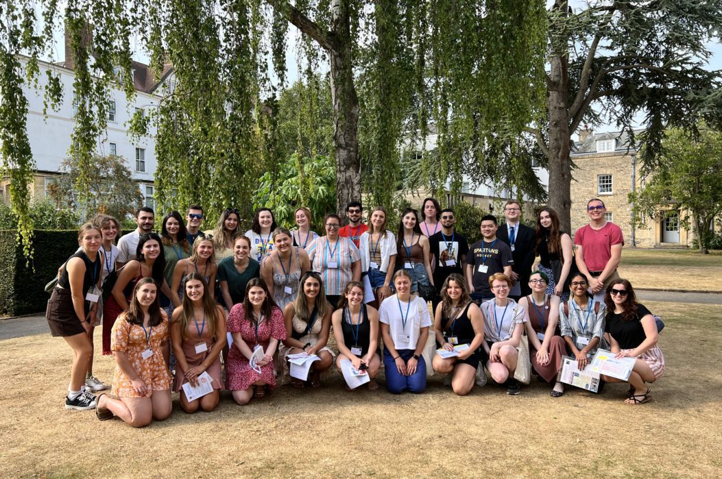 Group of Students taking a picture outside