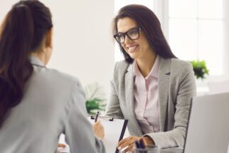 Two working professions in discussion.